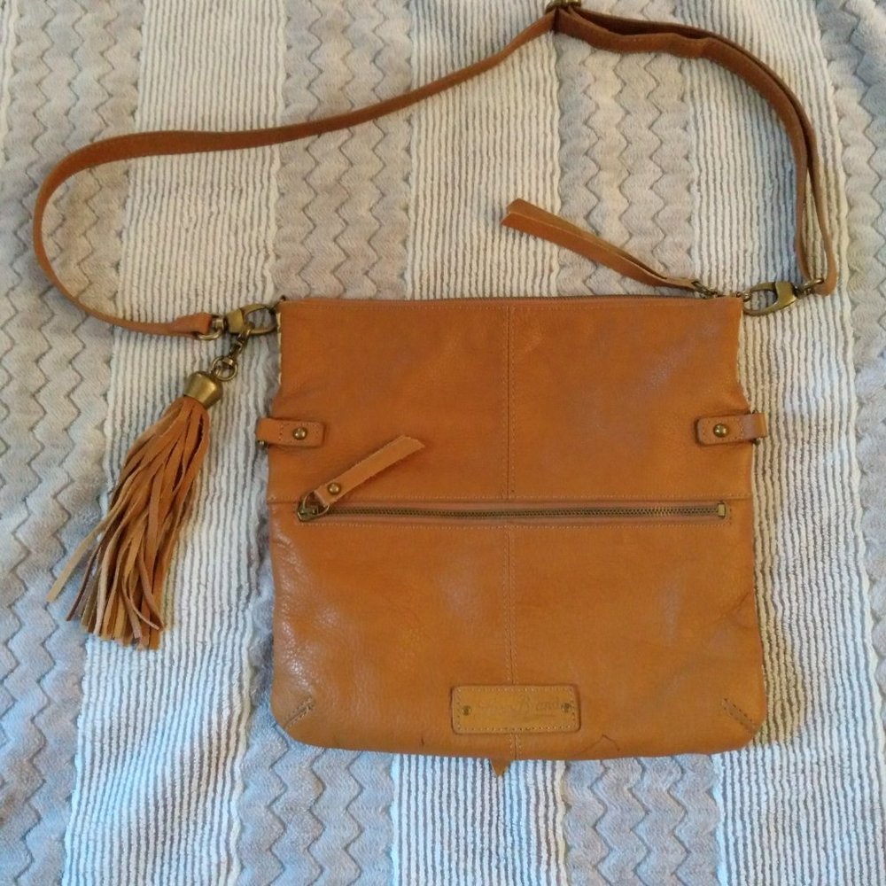 Lucky Brand Brown Soft Leather Shoulder Bag Purse